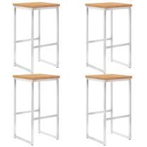 Kėdžių rinkinys VLX 46527 46527, ruda, 40 cm x 40 cm x 75 cm, 4 vnt.