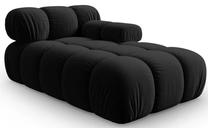 Modulinė sofa Micadoni Home Bellis MIC_CHR_2_F1_BELLIS12, juoda sp., dešininė, 157 x 97 cm x 62 cm