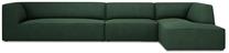 Kampinė sofa Micadoni Home Ruby 5 Seats, žalia sp., dešininė, 366 x 180 cm x 69 cm