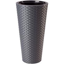 Gėlių vazonas Form Plastic Rattana Slim, plastikinis, Ø 30 cm, pilka sp.