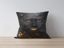 Dekoratyvinės pagalvėlės užvalkalas Mioli Decor 1091, juoda sp., 43 cm x 43 cm