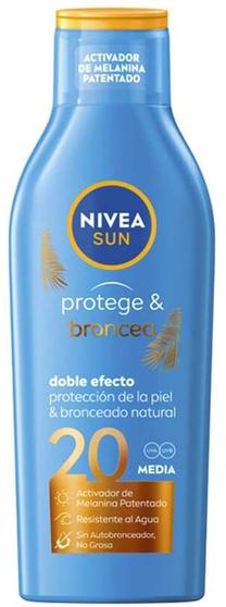 Kremas įdegio priežiūrai Nivea Protect & Tan SPF20, 200 ml