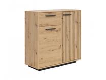 Komoda Lukas, artisan oak sp., 95.5 cm x 40.5 cm x 94 cm