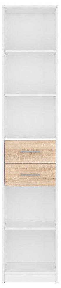 Lentyna Nepo Plus, ąžuolo, 40 cm x 34 cm x 197 cm