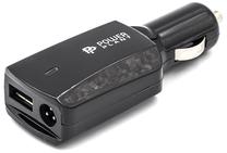 Automobilinis įkroviklis Power Plant NA700080, USB, juoda sp., 90 W