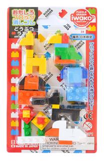 Trintukų – dėlionių rinkinys Iwako Puzzle Eraser Animal Land Set, įvairių spalvų