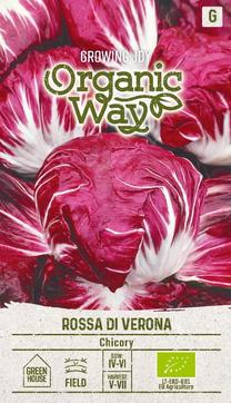 Sėklos Organic Way, salotinė cikorija Rossa Di Verona, 1 g