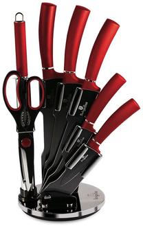 Virtuvinių peilių komplektas Berlinger Haus Metallic Line Burgundy Edition BH-2562N, 7 vnt.