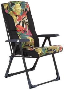 Lauko kėdė Patio Mijas Black Edition L150-23IB, juoda sp./įvairių spalvų, 72 cm x 59 cm x 105 cm