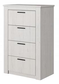 Komoda Cama Meble 4S FI7, pušies, 70 cm x 40 cm x 105 cm