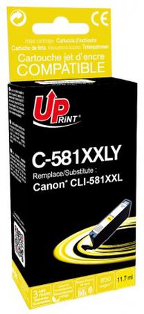 Rašalinio spausdintuvo kasetė Uprint CLI-581XXLY, geltona sp., 11.7 ml