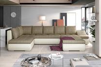 Kampinė sofa Giovanni Berlin 03, Soft 33, šviesiai ruda sp., dešininė, 200 x 340 cm x 88 cm