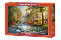 Dėlionė Castorland Along The River 3000 el. C-300532-2, 68 cm x 92 cm, 3000 vnt., įvairių spalvų