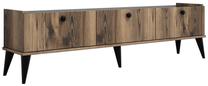 TV galds Kalune Design Lidya, brūna krās./melna krās., 180 cm x 35 cm x 49 cm