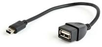 Laidas Gembird USB to USB-mini USB 2.0 female, Mini USB, 0.15 m, juoda sp.