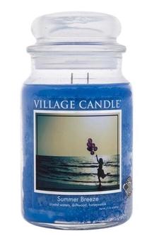 Žvakė, aromatinė Village Candle Summer Breeze, 170 h, 602 g, mėlyna sp.