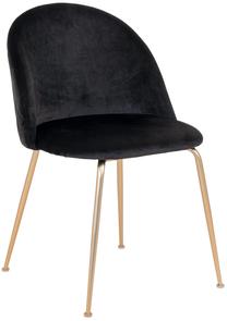 Valgomojo kėdė House Nordic Geneve, matinė, juoda sp./žalvario sp., 52 cm x 51 cm x 78 cm