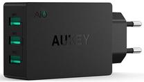 Adapteris Aukey PA-U35, 3 x USB, juoda sp., 30 W