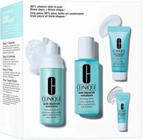 Veido priežiūros priemonių rinkinys Clinique Skin School Anti-Blemish Solutions, 128 ml, 4 vnt.