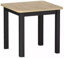 Valgomojo stalas išskleidžiamas Oskar, juoda sp./artisan oak sp., 80 - 200 cm x 80 cm x 76 cm