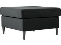 Pufas Micadoni Home Moghan Velvet, juoda sp./tamsiai pilka sp., 70 cm x 70 cm x 45 cm