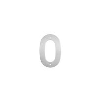 Uksenumber "0" Haushalt SS-0, 14.5 cm x 9.5 cm, roostevaba teras, roostevaba teras v.