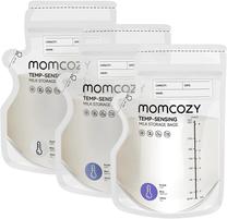 Maisiņi mātes piena uzglabāšanai Momcozy Temp-Sensing, 250 ml, 0 mēn., plastmasa, caurspīdīga krās.