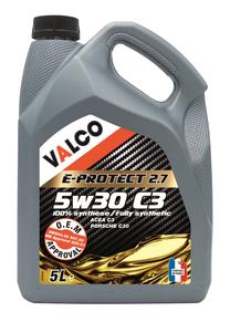 Motoreļļa Valco E-Protect 2.7 C3 5W - 30, sintētiskais, 5 l