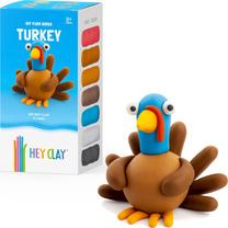 Rinkinys molinių figūrėlių gamybai Hey Clay Turkey, įvairių spalvų