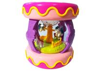 Attīstoša rotaļlieta Music Drum, 11.5 cm, rozā krās.