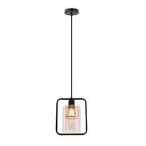 Светильник потолочный Candellux Lighting Destro 31-51691, E27, 1 x 40 Вт, янтарный цв. / черный цв.