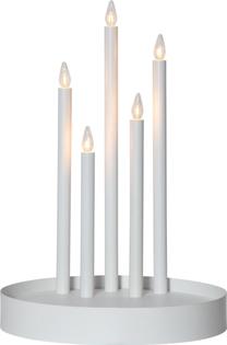 Kalėdinė žvakidė Star Trading Deco, 46 cm, 32 cm, balta sp.