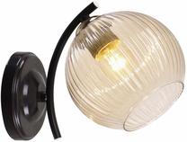 Светильник настенный Candellux Lighting Manon 21-51820, E27, 1 x 40 Вт, янтарный цв. / черный цв.