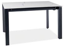 Stalas išskleidžiamas Modern Metropol Cerammic, balta sp./juoda sp., 120 - 180 cm x 80 cm x 76 cm