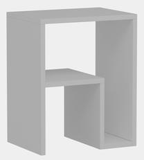 Žurnalinis staliukas Kalune Design Selino, balta sp., 50 cm x 29.6 cm x 40 cm