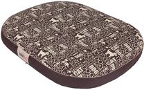 Кровать для животных Hobbydog Oval MOWNAP5, коричневый цв./бежевый цв., L