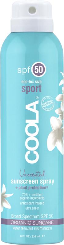 Purškiklis įdegio priežiūrai Coola SPF50, 236 ml