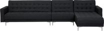 Kampinė sofa - lova Beliani Aberdeen, grafito sp., dešininė, 347 x 168 cm x 83 cm