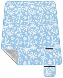 Stovyklavimo kilimėlis Spokey Breeze XL 945902, balta sp./žydra sp., 210 x 150 cm