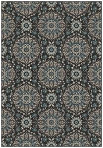 Ковер Domoletti Matrix 989-0757 3979, черный цв./коричневый цв., 140 см x 100 см