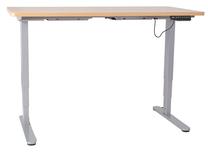 Datorgalds Home4you Ergo-2, 140 cm x 70 cm, 62 - 125 cm, ozola krās./pelēka krās.