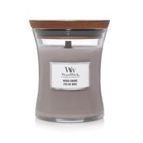 Žvakė, aromatinė WoodWick Wood Smoke, 65 h, 275 g, pilka sp.