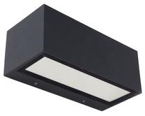 Õue seinavalgusti Lutec Gemini, 21W, LED, IP54, tumehall v., 22 cm x 10.3 cm