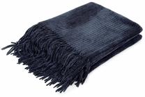 Pledas Homla Chenille 856025, tamsiai mėlyna, 130 cm x 170 cm