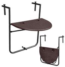 Balkono staliukas ModernHome BY-60, ruda sp., 60 cm x 64 cm x 83 cm