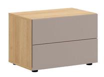 TV staliukas RTV2S, ąžuolo/pilka, 60 cm x 42 cm x 42 cm