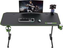 Arvutimängulaud Gamemax D140-CARBON, 140 cm x 60 cm, 75 cm, must v.
