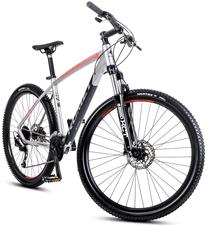 Dviratis kalnų Romet Rambler R7.4, 27.5 ", L rėmas, sidabro sp./juoda sp./raudona sp.