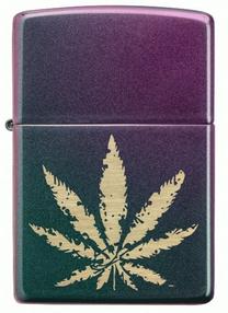 Šķiltava Zippo Lighter 49185, zaļa krās./violeta krās.