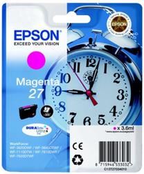 Rašalinio spausdintuvo kasetė Epson C13T27034012, purpurinė (magenta) sp./raudona sp., 3.6 ml